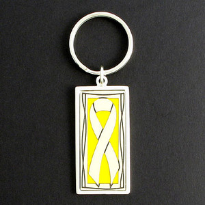 Yellow Ribbon Key Chain