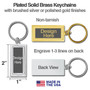 Keychain with Oak Leaf Design