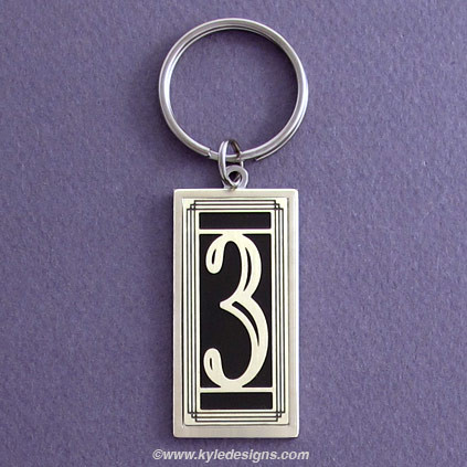 Lucky Number 3 Keychain | Kyle Design