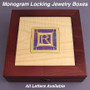 R Monogram Custom Jewelry Box