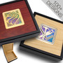 Custom 7" Wood Jewelry Box with Hinged Lid