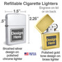 Customized refillable iris lighters