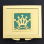 Gold Compact with Crown