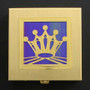 Gold Crown Pill Box with Purple