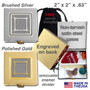 Square metal pill holders
