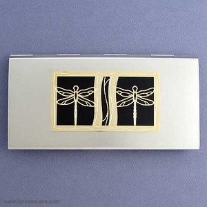 Dragonfly Metal Checkbook Cover