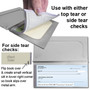 Personalized checkbook cover instructions