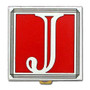 Letter J Pill Box - Red