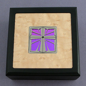 Christian Cross Small Decorative Wooden Box