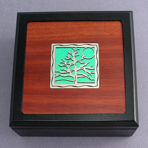 Tree of Life Wood Small Decorative Wooden Box