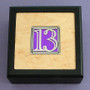 Number 13 Small Decorative Wooden Box