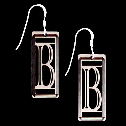 Monogram Letter B Earrings | Kyle Design