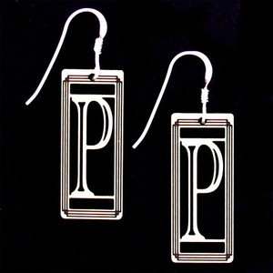 Monogram Letter P Earrings