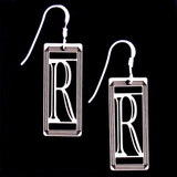 Monogram Letter R Earrings