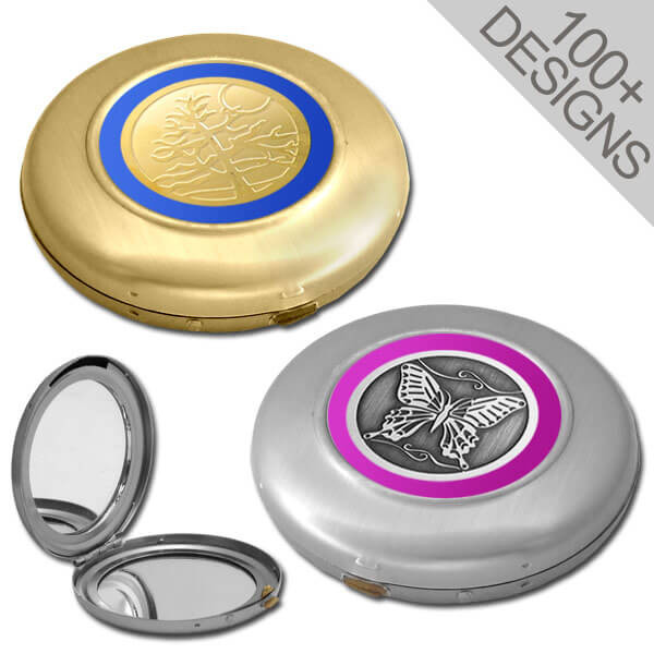 Decorative Compact Mirrors for Purses Round Kyle Design