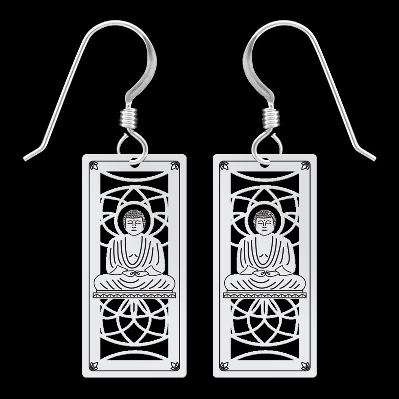 Buddha earrings discount