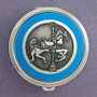 Carousel Horse Pill Case - Round