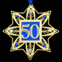 50th Wedding Anniversary or Birthday Ornament