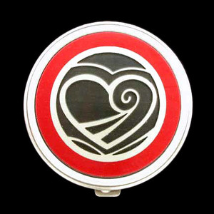 Valentine Heart Pill Case - Round