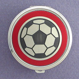 Soccer Pill Case - Round