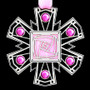 Light Pink & Hot Pink Ornament