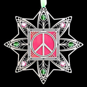 Dusty Pink & Spring Green Christmas Ornaments