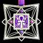 Violet & Purple Iris Ornament