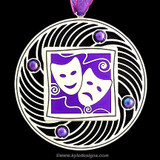 Purple Mardi Gras Ornament