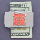 Dragonfly Money Clip with Pocket Knife