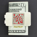 Chinese Dragon Money Clip - Silver