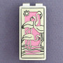 Flamingo Money Clip - Pink, Silver