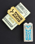 Gold & Black Doctor Money Clip Shown with Bill