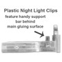 Plastic Clips for Night Lights - Extra Support Bar