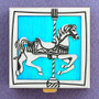 Personalized Carousel Horse Pill Box