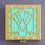 Art Deco Fan Pill Box
