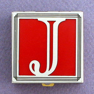 Monogram Letter J Pill Box