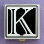 Monogram K Pill Box