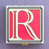 Monogram R Pill Box