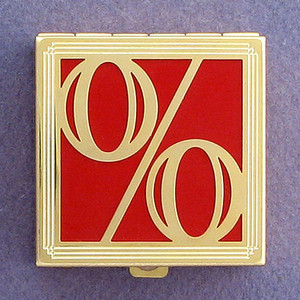 Percentage Symbol Pill Box