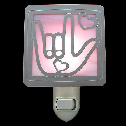 Sign Language Night Light Kyle Design Sign Language Night Light Kyle Design