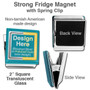 Penguin Fridge Magnets with 2" Glass