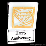 Diamond Anniversary Clip Magnets