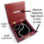 Hinged Jewelry Box Dimensions & Engraving Tags