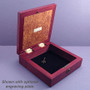 Locking Jewelry Box with Mountain Wooden