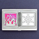 Fire and Ice Business Card Case