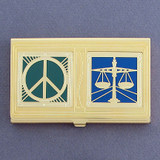 Peace & Justice Business Card Case