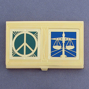 Peace & Justice Business Card Case