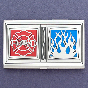 Fire Chief Business Card Case
