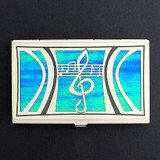 Musical Scales Decorative Credit Cards Case