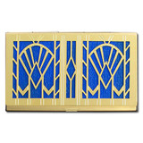 Art Deco Fans Decorative Business Card Case